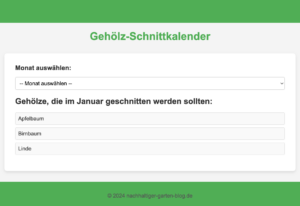 Link zum Gehölz-Schnittkalender